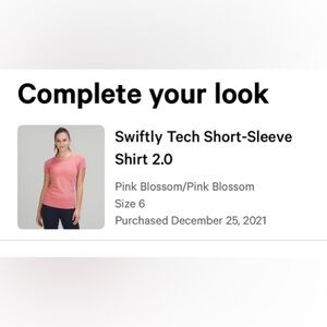 Swiftly Tech Short-Sleeve Shirt 2.0 Pink Blossom
